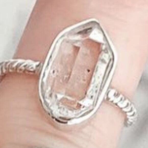 ROPE Band Herkimar Sterling Silver Ring - Picture 1 of 5
